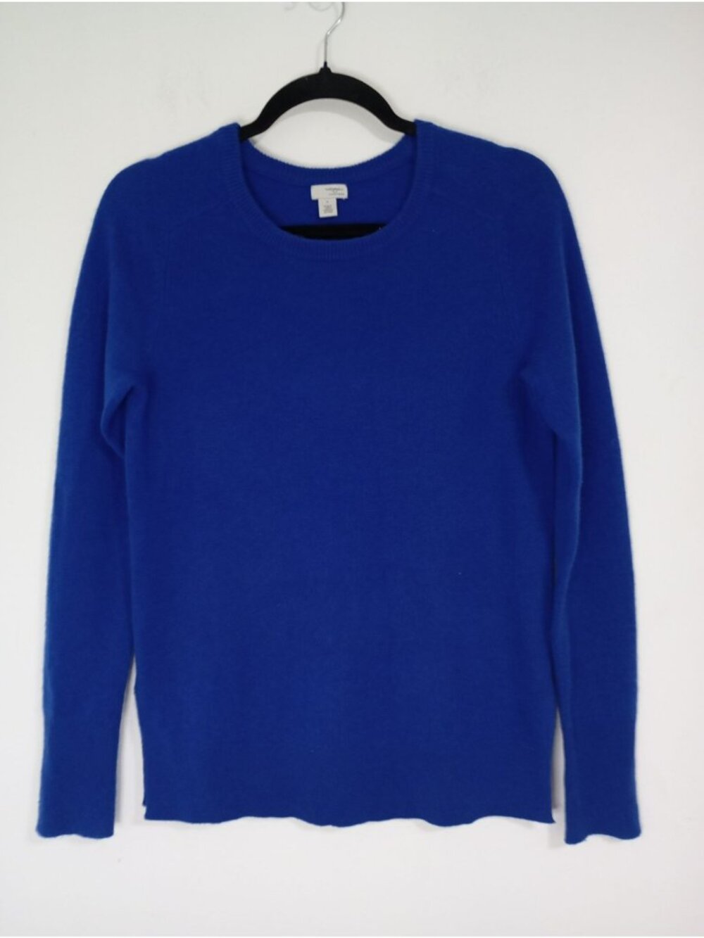 Halogen Womens Royal Blue 100% Cashmere Sweater Size S Crewneck Long Sleeve